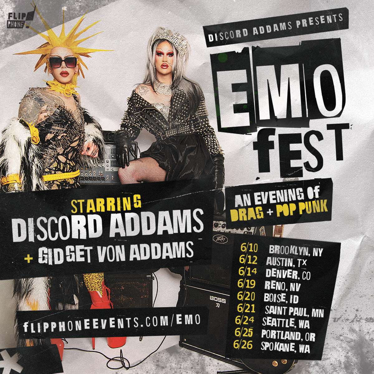 EMO FEST: An Evening of Drag + Pop Punk by Discord Addams