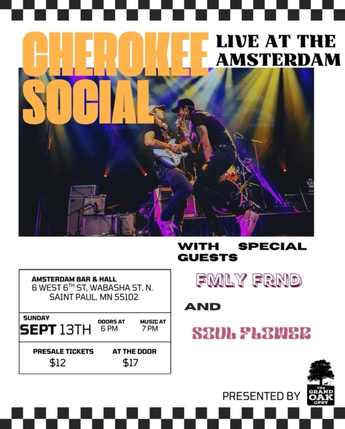 Cherokee Social w/ FMLY FRND & Soul Flower