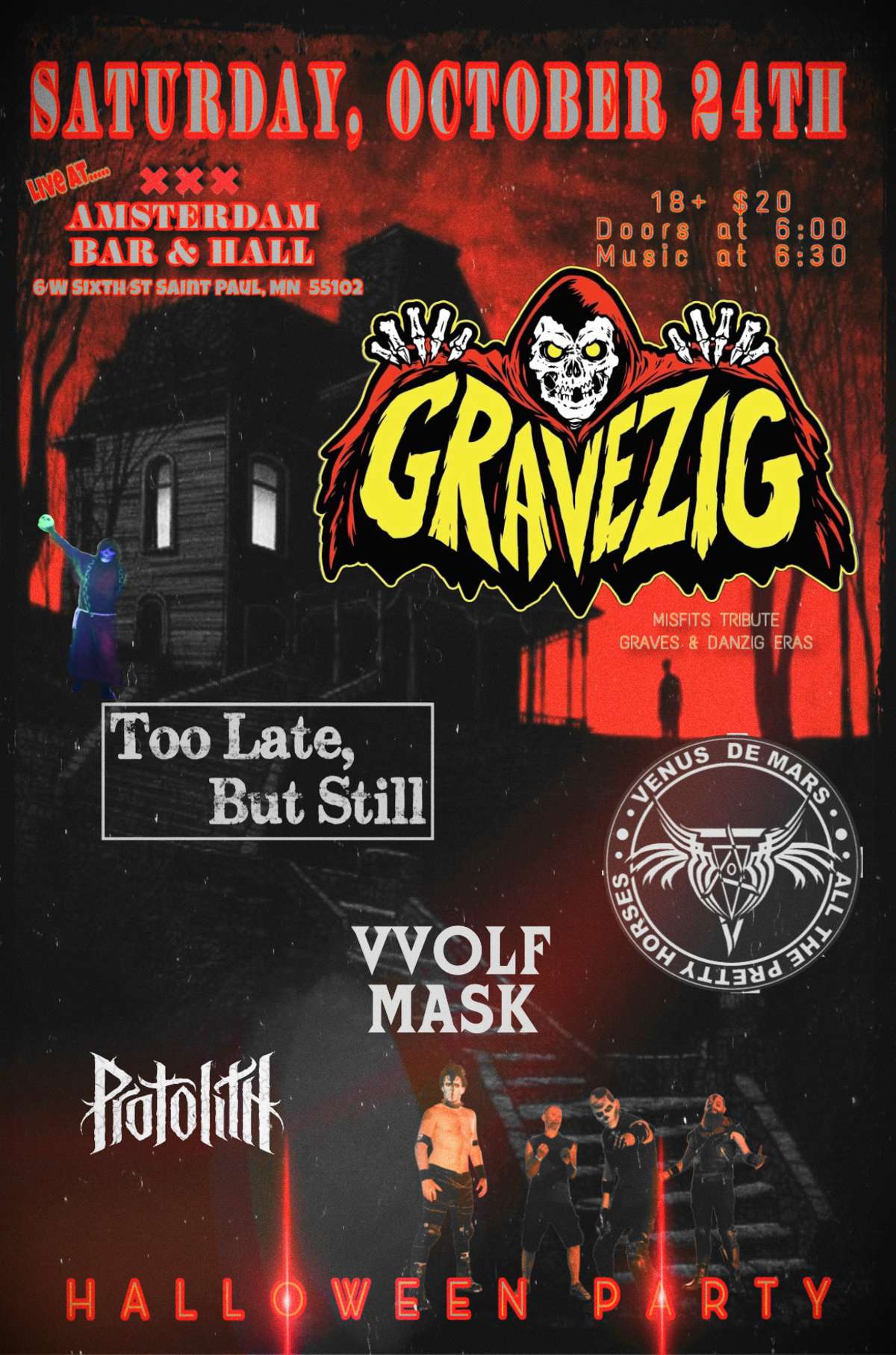 Gravezig Annual Halloween Bash flyer