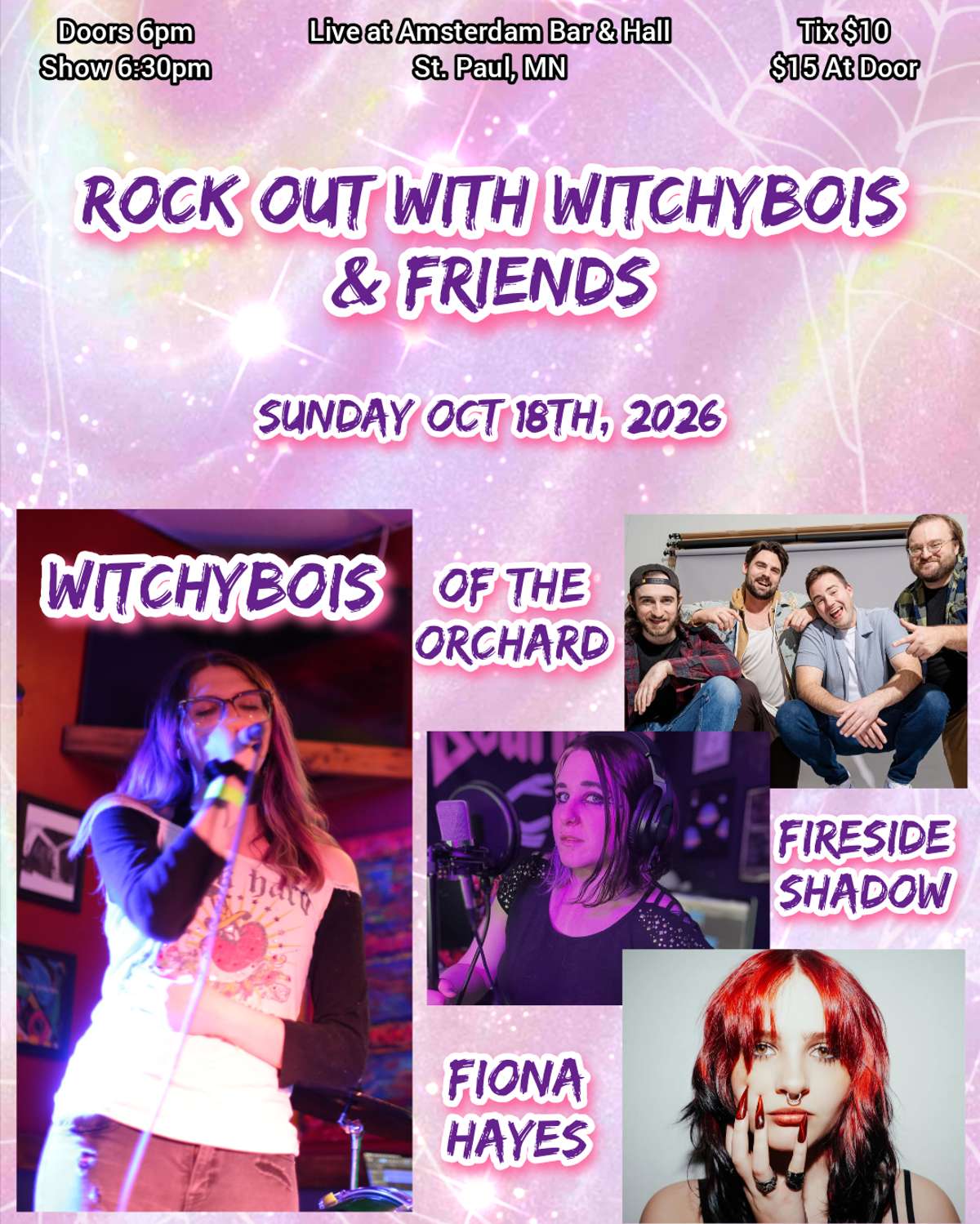 Rock Out with Witchybois, Friends flyer