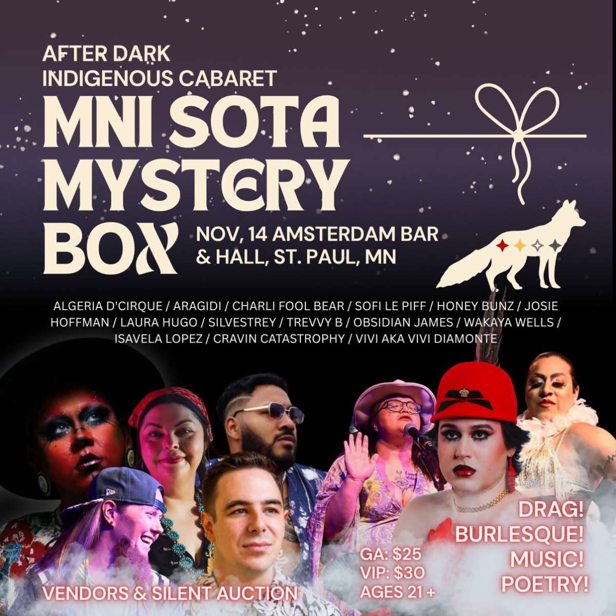 Mni Sota Mystery Box: An Afterdark Night of First Nations Talent